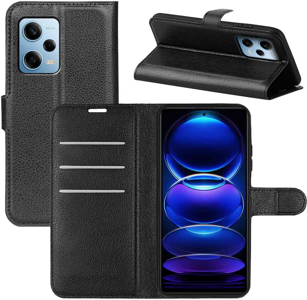 Für Xiaomi Poco X5 Pro Redmi Note 12 Pro 5G Handy Tasche Etuis Kunst-Leder Hülle