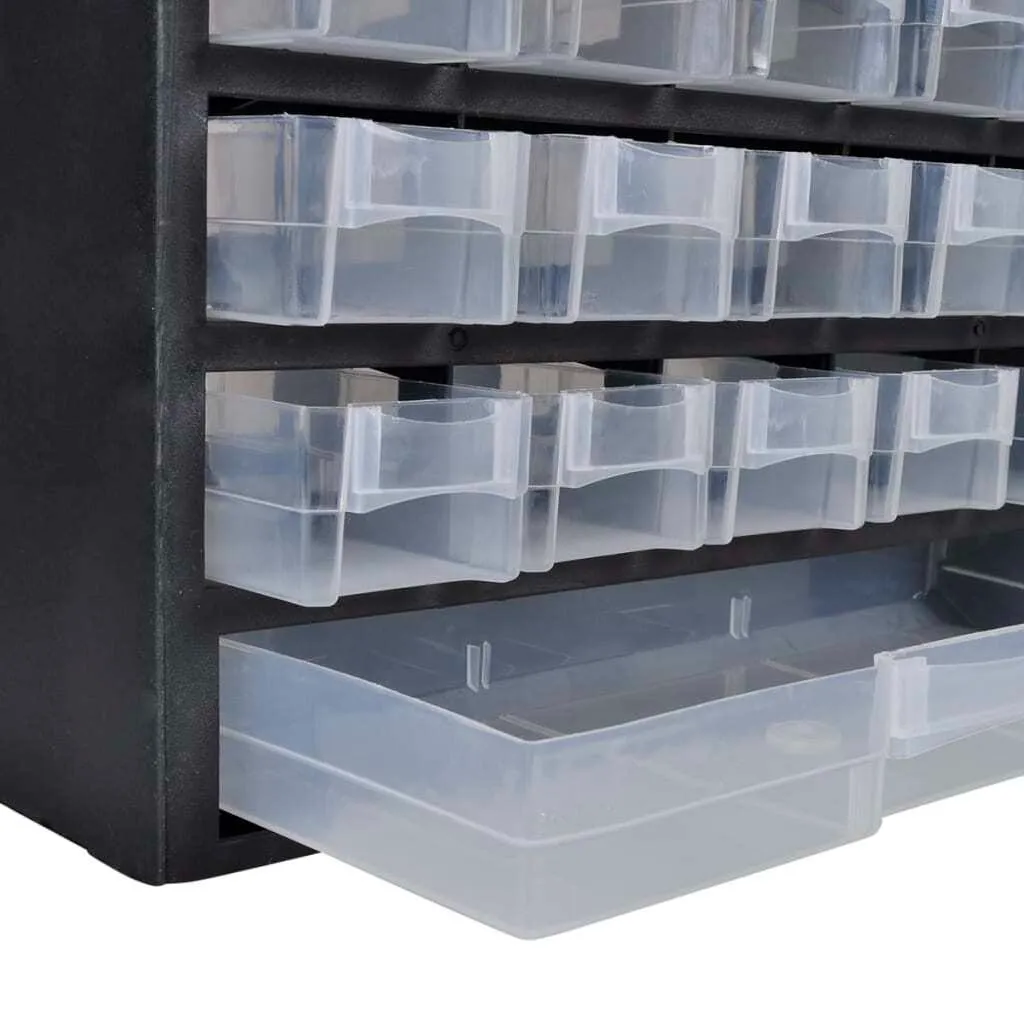Rangement atelier pour vis et boulons : Lot de 2 boîtes 41 compartiments