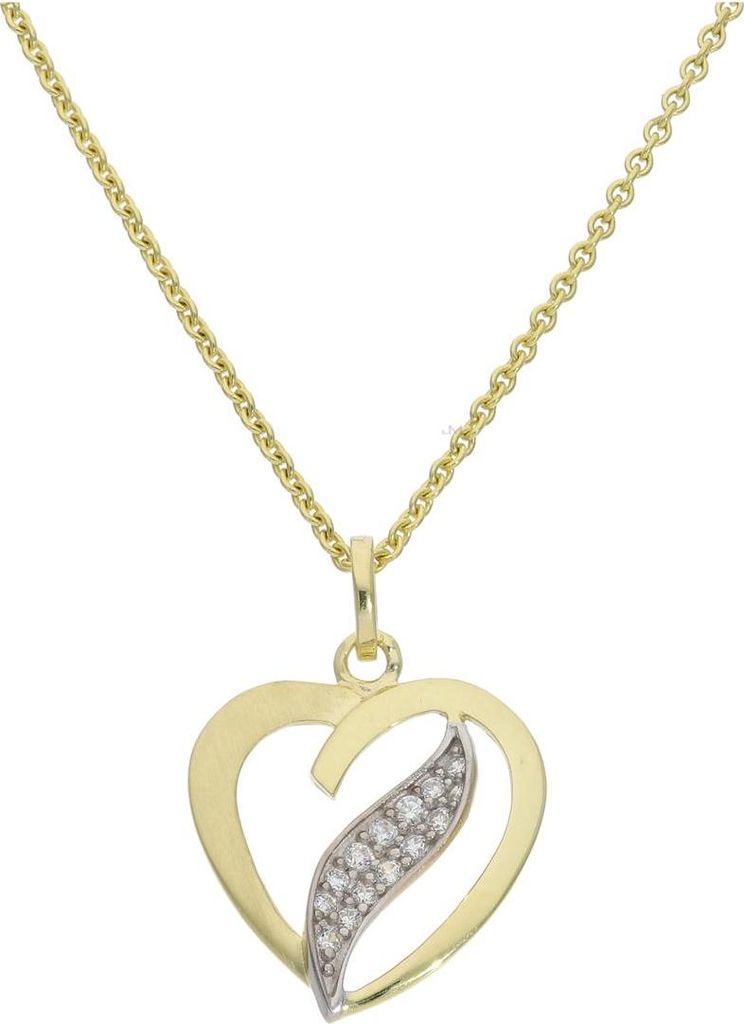 Herzanhänger Gold 333 Zirkonia JL20-02-1164 JuwelmaLux Produktbild 
