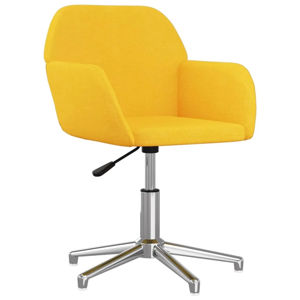 Sedia Ufficio vidaXL Tessuto Giallo Chiaro - Comfort e Stile TOP