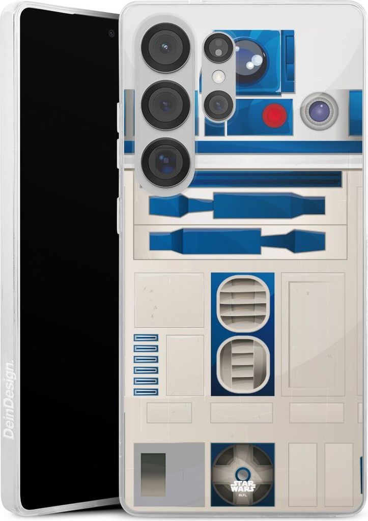 DeinDesign Slim Hülle für Samsung Galaxy S25 Ultra Silikon Case Ultra Dünn Handyhülle Fanartikel Star Wars R2D2