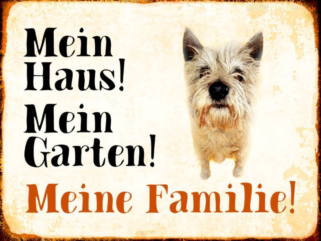 vianmo Holzschild 30x40 cm Hund Yorkshire mein Haus Garten Familie