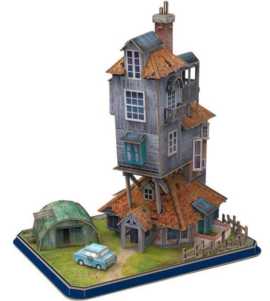 3D Puzzle Harry Potter - Der Fuchsbau, Weasley Haus, 103 Teile, 36,5 cm