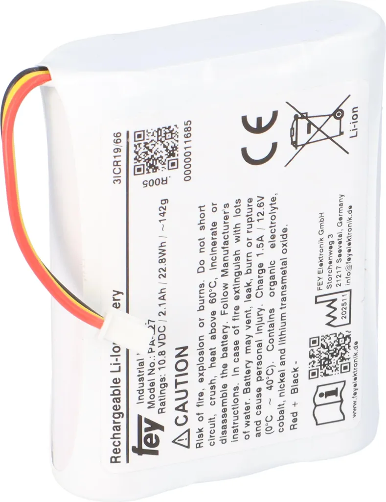 Bloc Batterie Lithium-ion 10,8V PA-L27 23,4Wh pour Systèmes Embarqués
