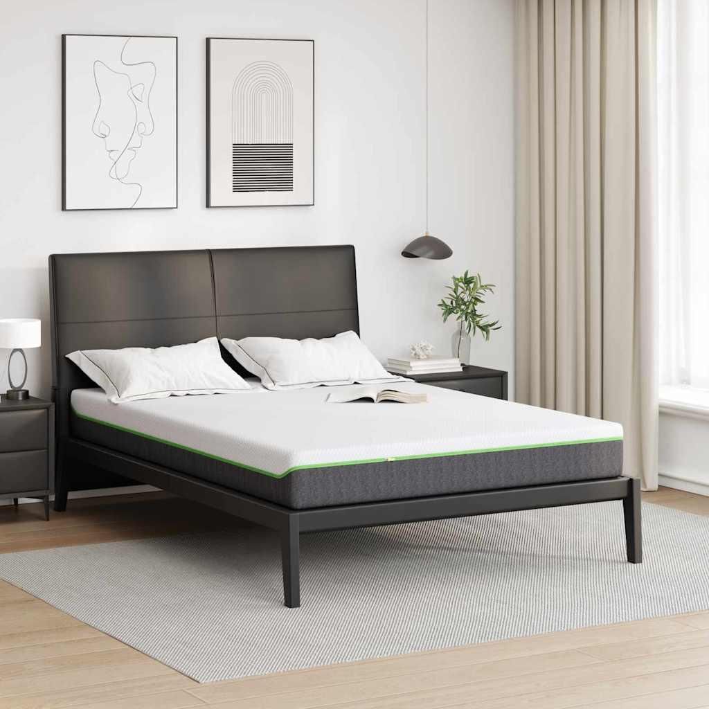 Matratzen Weiß, Grau 140 x 190 cm 100% Polyester Jacquardstoff