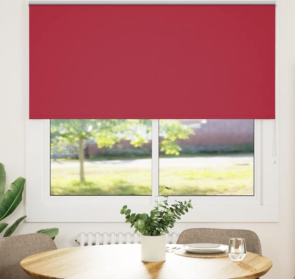 Maison Exclusive - Verdunkelungsrollo Rot 160x175cm Stoffbreite 156,6cm Polyester
