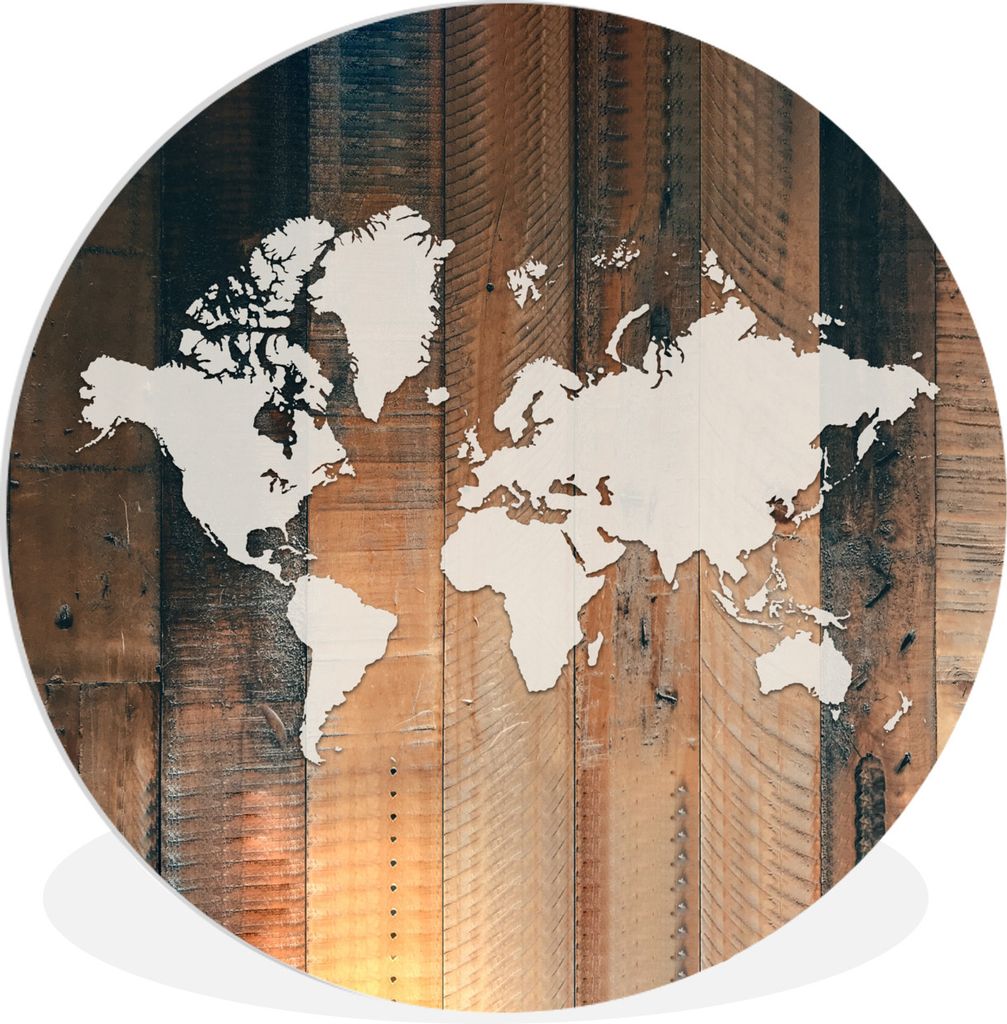 MuchoWow - Wand-Kreis - Wohnzimmer - Bild - Runde - Wanddeko - Dibond - Kunstdrucke