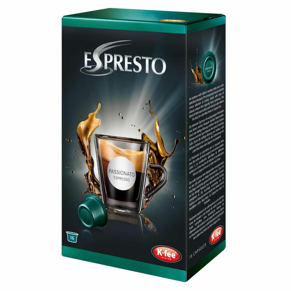 K-Fee Espresto Espresso Passionato, Kaffee, Arabica, Immagine del prodotto 
