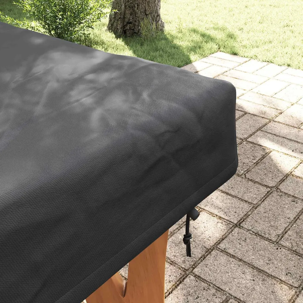 Tovaglia Nera in Tessuto Uni 162x92x15 cm - Pratica ed Elegante per Casa - 4