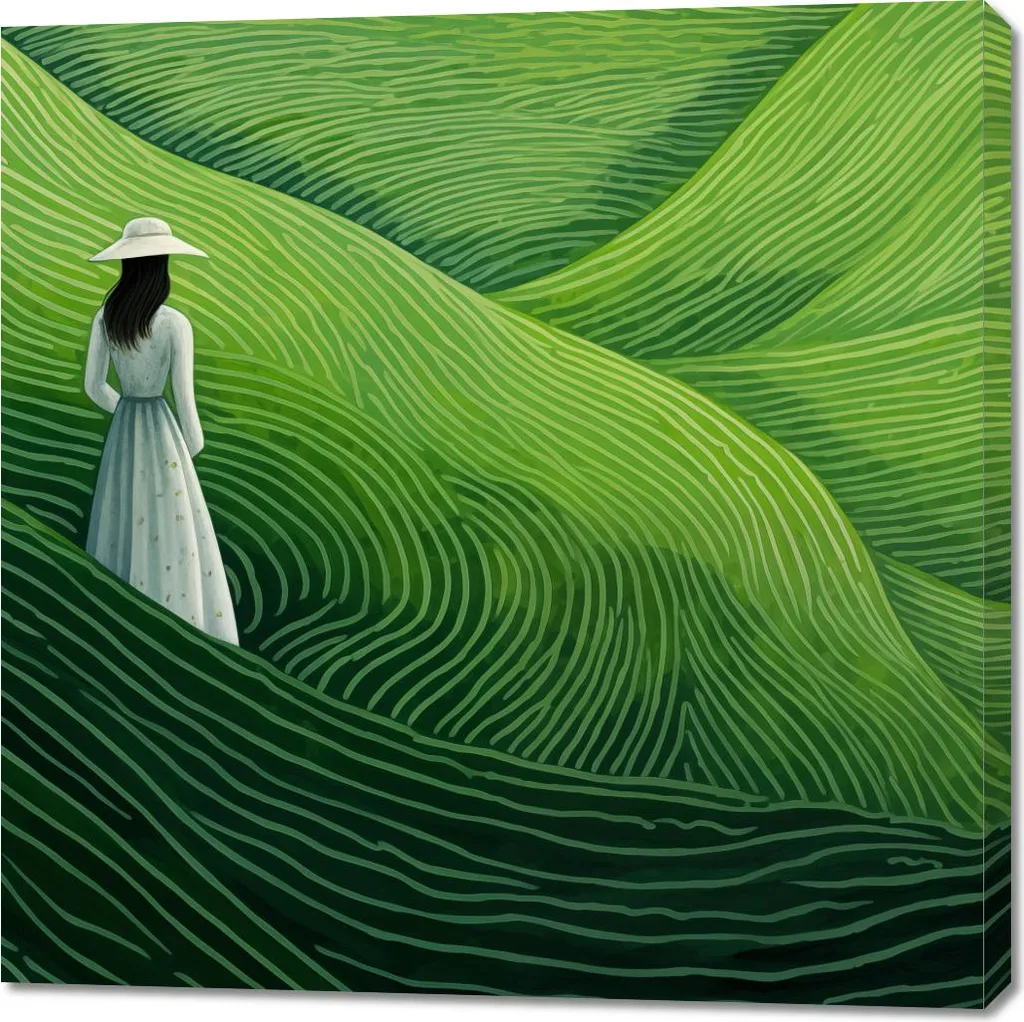Quadro Grande 100x100 cm per Salotto - Tela Campi Sconfinati Robusta