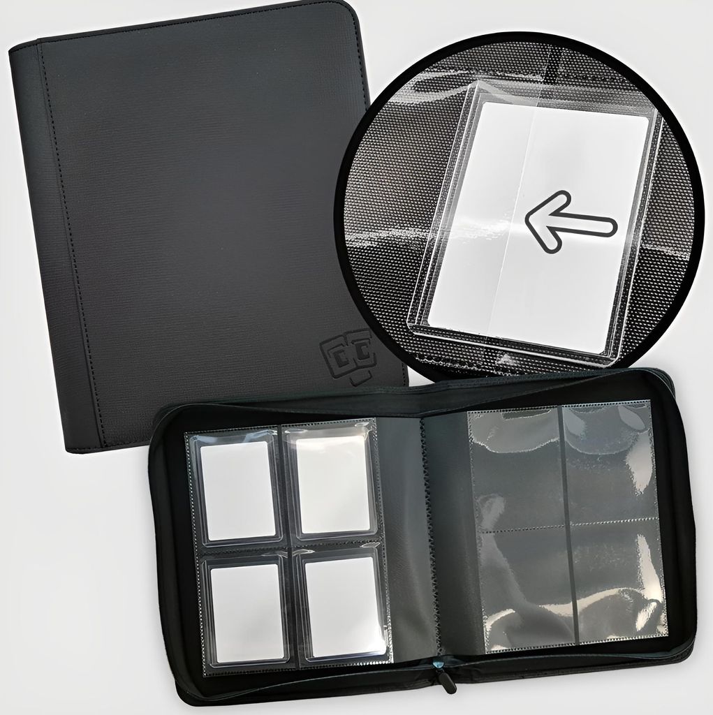 TCG Guru - 4er Toploader Zipperd Pocket Binder Xenon - Produktbild 
