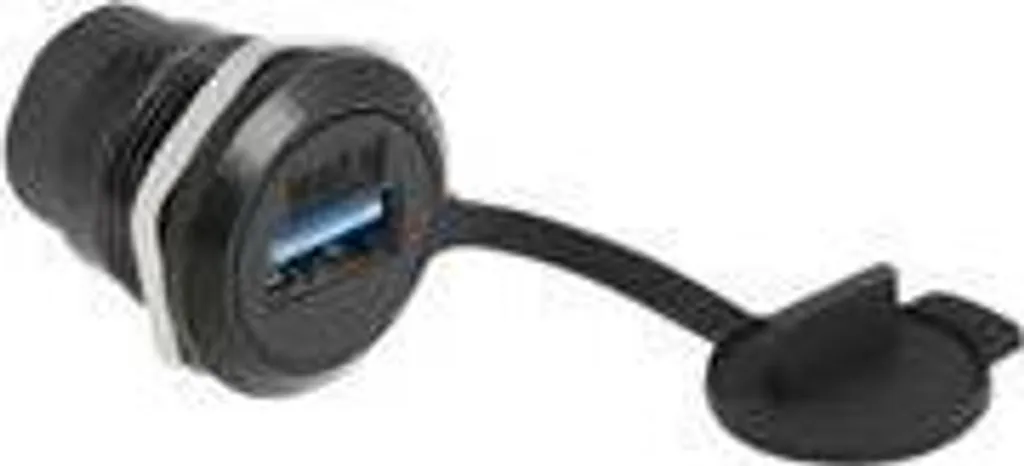 Prise USB 3.2 encastrable Type Keystone Delock avec clapet anti-poussière