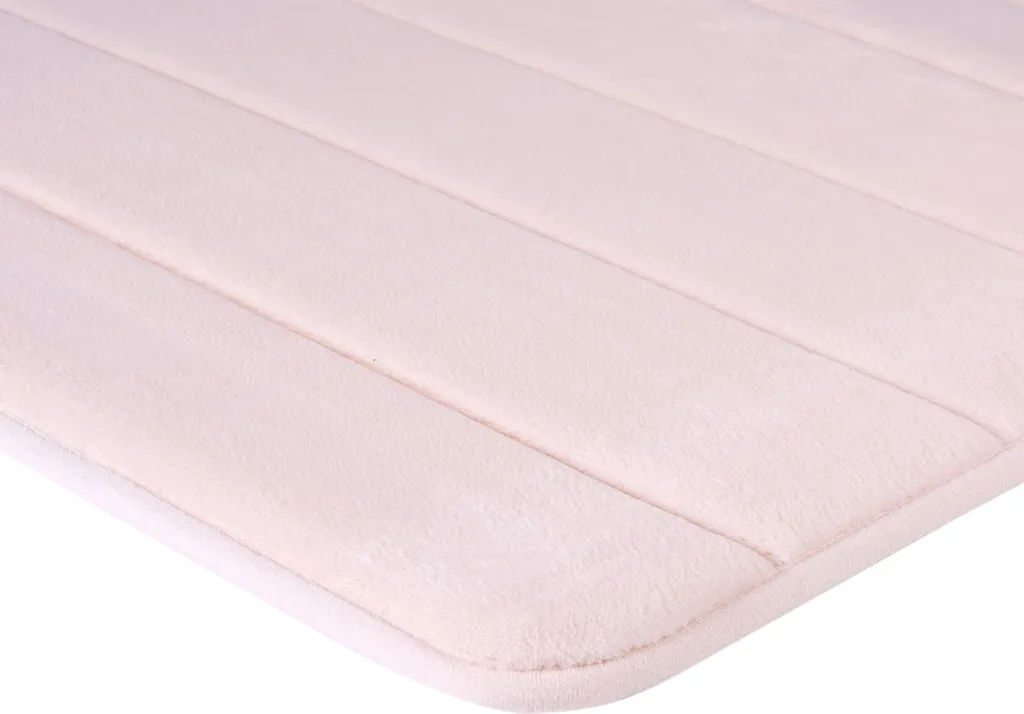 Tappeto Bagno Brielle Beige 50x80: Microfibra e Cotone Antiscivolo