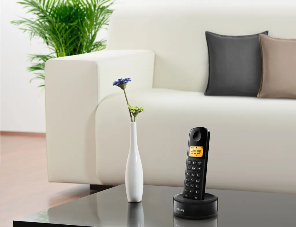 Philips D1601B/01 Cordless DECT Nero: Telefono Casa Affidabile e Chiaro - 3