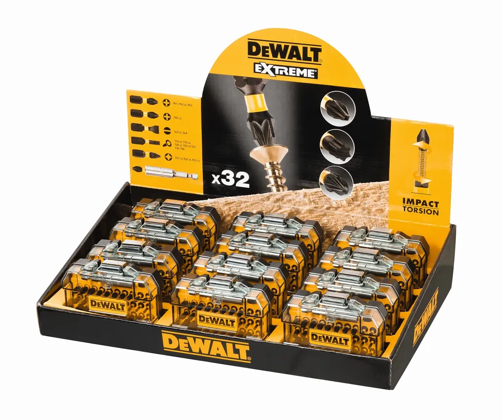 Dewalt DT70523TM-QZ Présentoir de 12 Boîtes d'Embouts Impact
