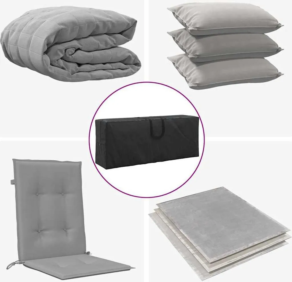 Sacco Porta Cuscini Esterni 125x32x50cm | Antistrappo Oxford 420D - 10