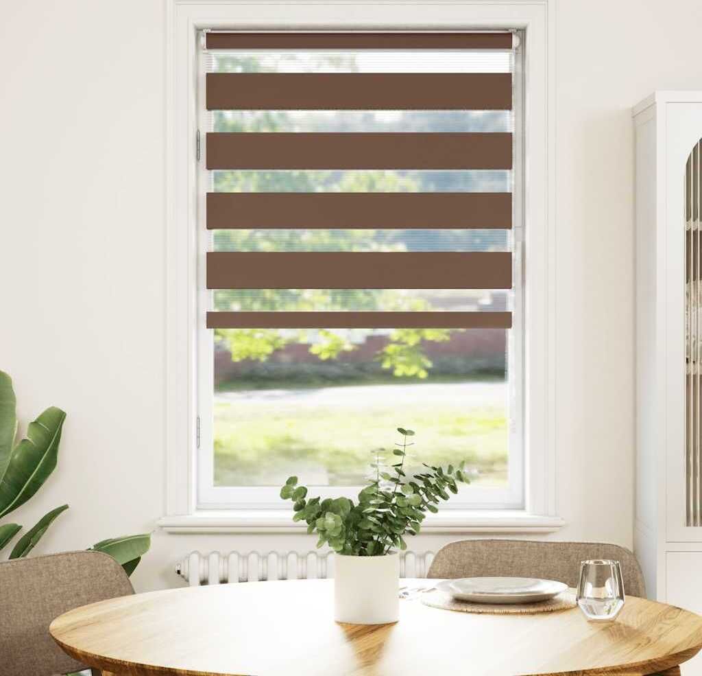 "SALE 2026" Doppelrollo Braun 80x150 cm Stoffbreite 75,9 cm Polyester - Rollos DE9762068