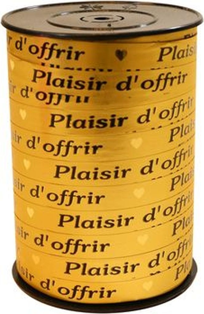 Geschenkband 'Plaisir d'offrir' 10mmx225m gold Packung mit 12 Stück