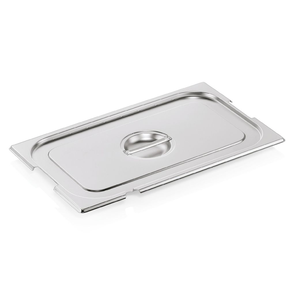 6x GN Deckel 1/1 mit Aussparung für Fallgriffe Edelstahl GN 73