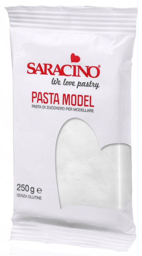 Biała masa cukrowa do modelowania White Model Paste 250g - Zdjęcie produktu 
