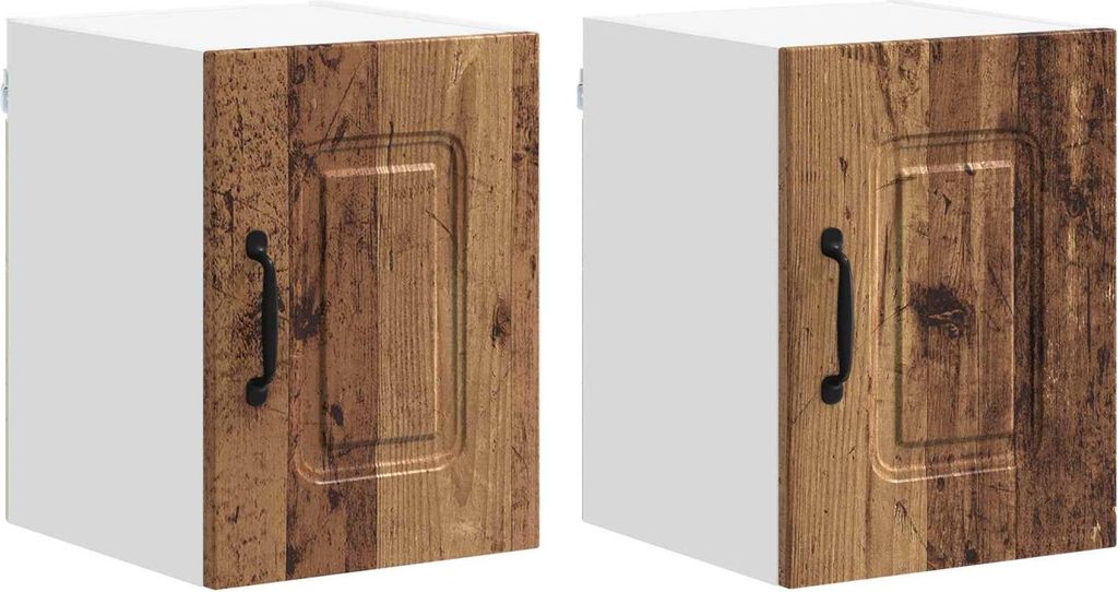 Küchenschrank mit Speicher Kalmar 2 pcs Altholz 30 x 31 x 40 cm