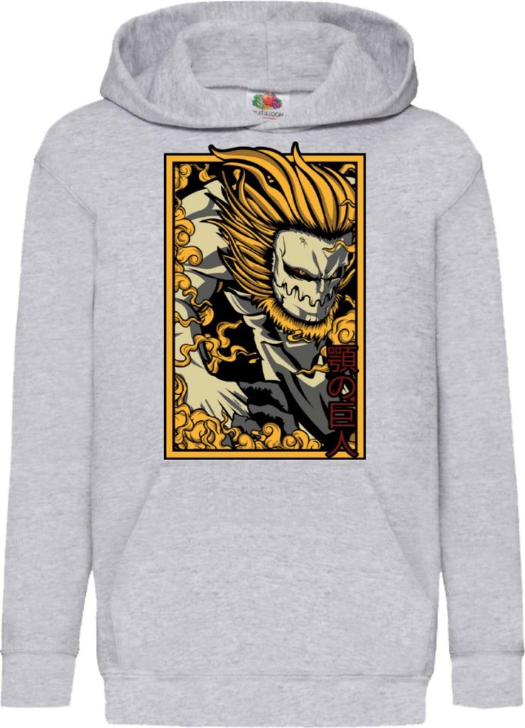 Kinder Kapuzenpullover Anime Manga Attack Anime On Titan Jaw Titan Porco Galliard Galliard, 7-8 Jahr - 128 / Grau