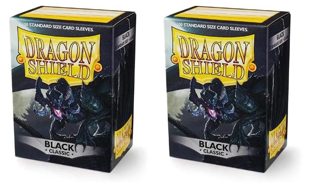 Protège-Cartes Dragon Shield Classic Noirs pour TCG - Lot de 200