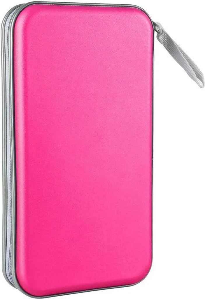 Étui de Protection CD et DVD Rose 96 Vues - Grand Format Haute Capacité