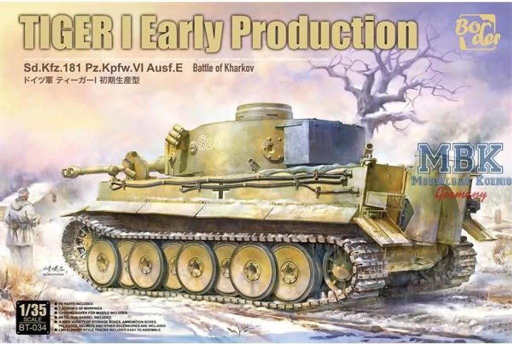Kit Tiger I Border Model BT-034 montage facile et haute fidélité Kharkov