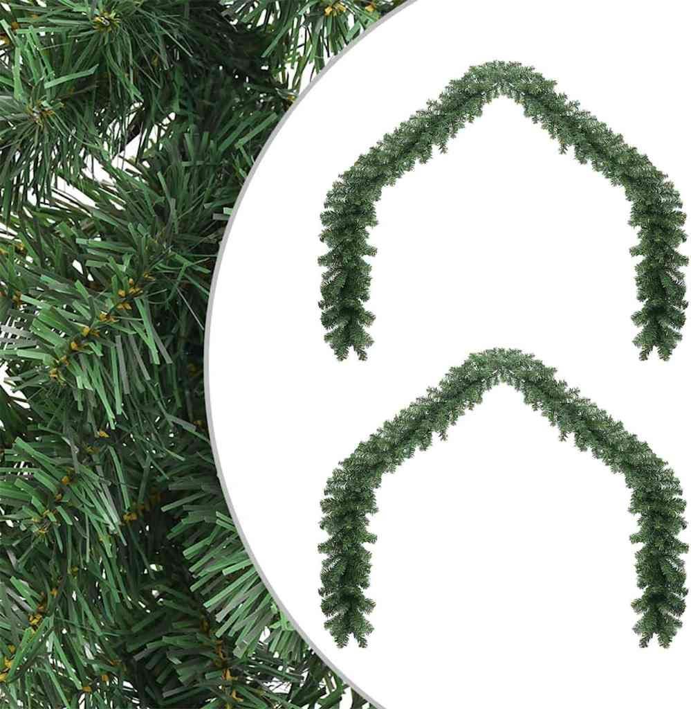 Weihnachtsgirlande 2 pcs Grün 20 m PVC