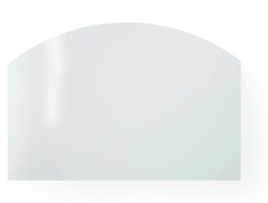 Glaskeramik Kaminscheibe 357x255x4mm (mit Rundung) passend für La Nordica**