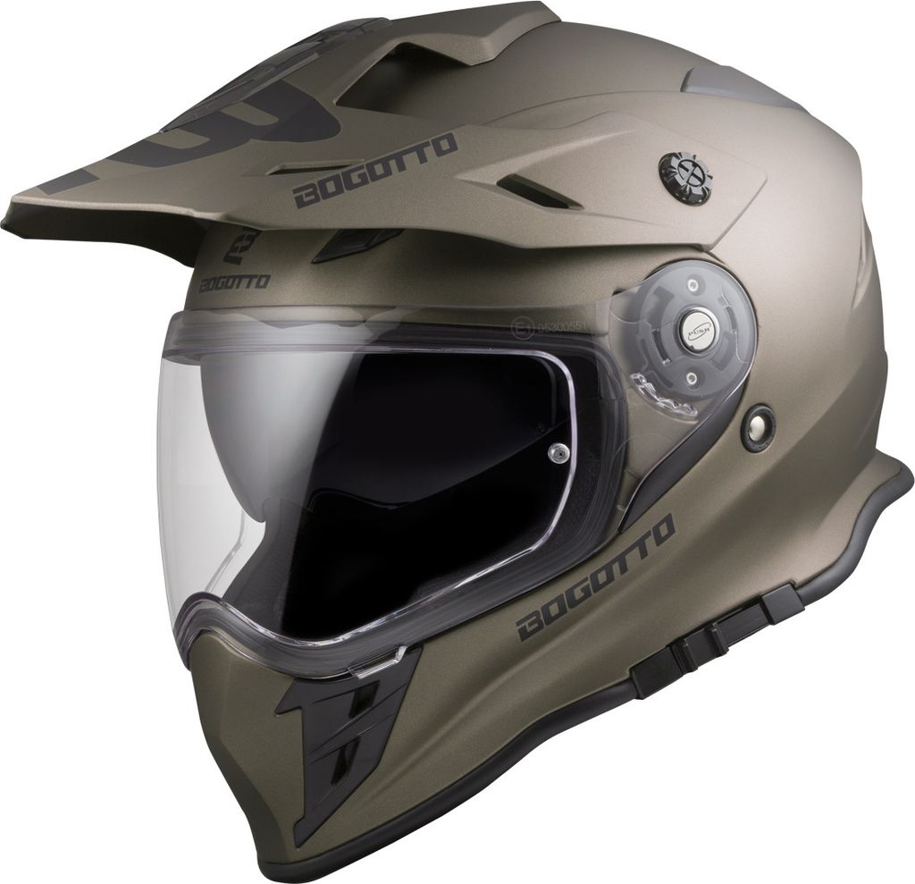 Bogotto V331 Enduro Helm, braun, XS