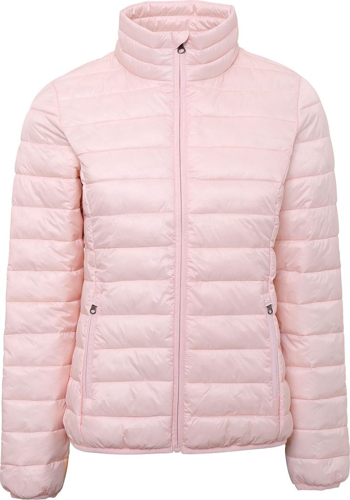 2786 Damen Steppjacke RW6283 (XL) (Blassrosa)