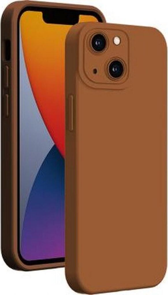 BigBen Connected, Vollständiger Schutz aus Silikon für Apple iPhone 14, Taupe