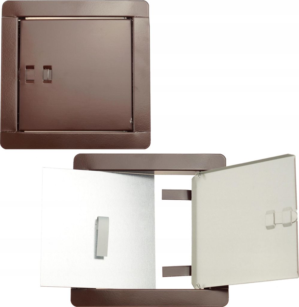 Revisionsklappe Revisionstür Wartungsklappe FEINZ Wartungstür 14x14 cm - Schwarz - Robuste Konstruktion - Einfache Installation - Wartungsfreundlich