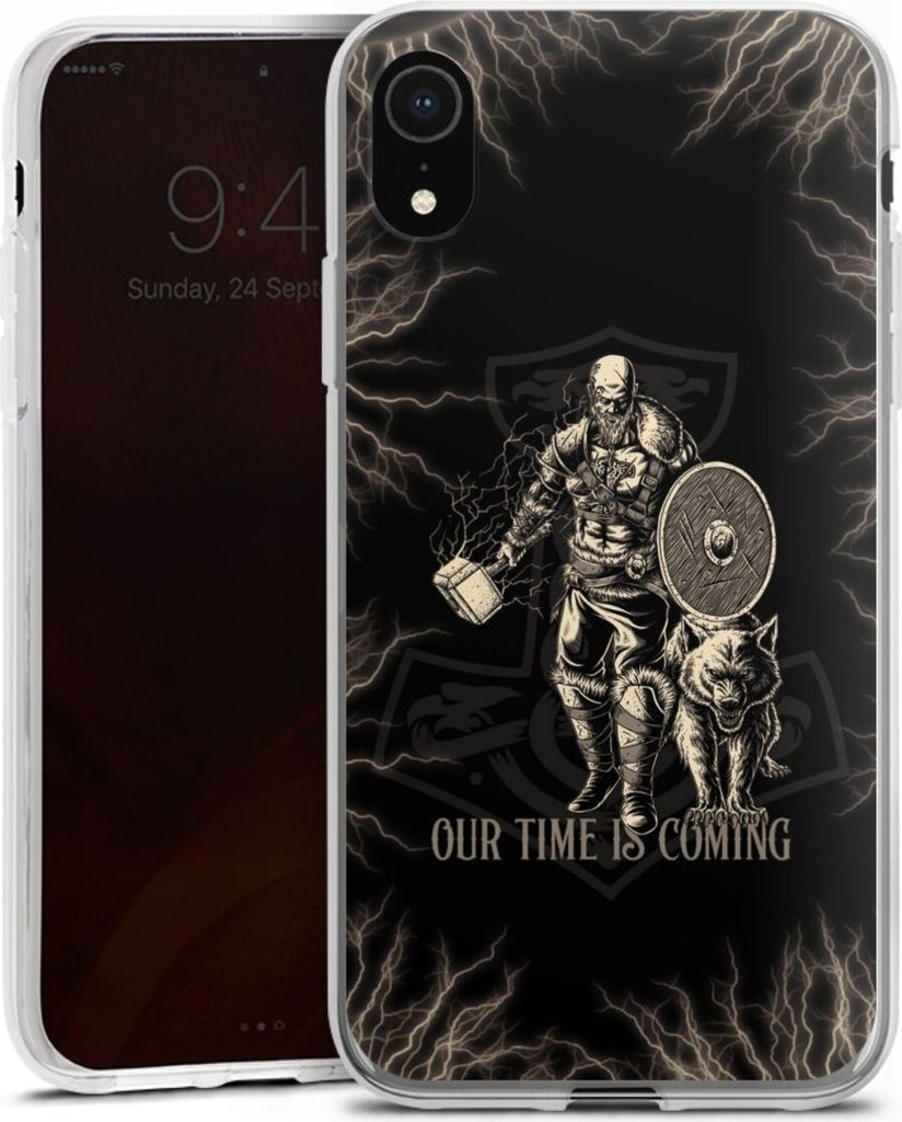 DeinDesign Handyhülle für Apple iPhone Xr Silikon Hülle Case Smartphone Schutzhülle Serienmotiv Vikings Wikinger