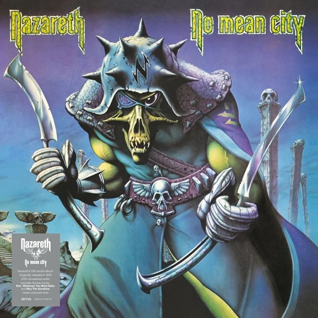 Nazareth No Mean City Vinyle Vert Neuf Remasterisé sans Craquements