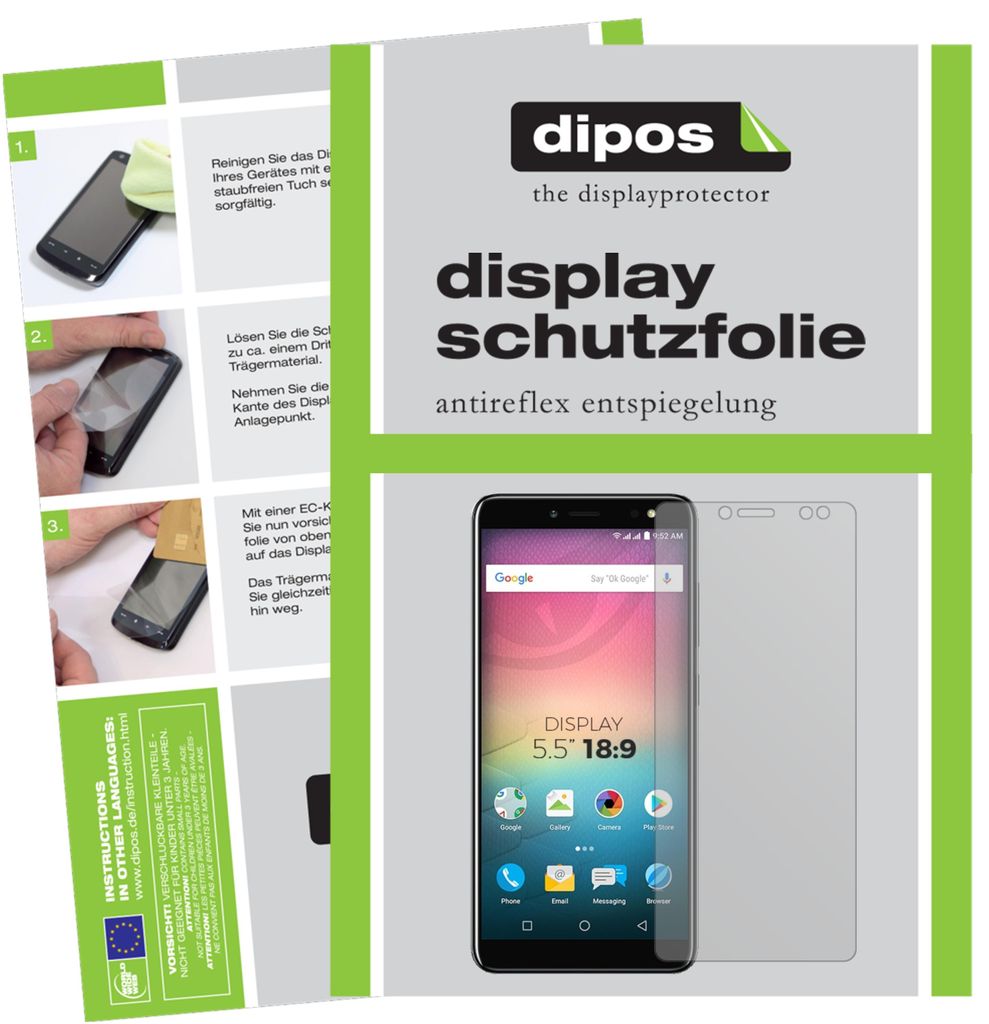 6x Schutzfolie für Allview V3 Viper matt Displayschutzfolie Folie Display Schutz