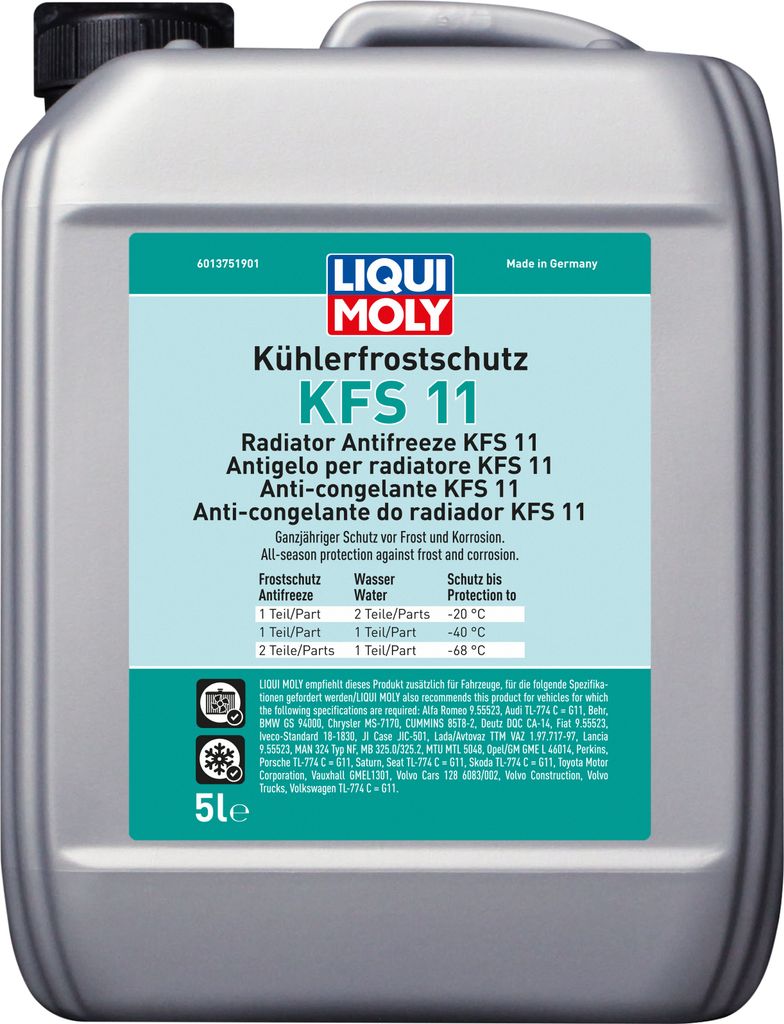 LIQUI MOLY KFS 11 Kühlmittel Kühlerfrostschutz 5L Grün Produktbild 