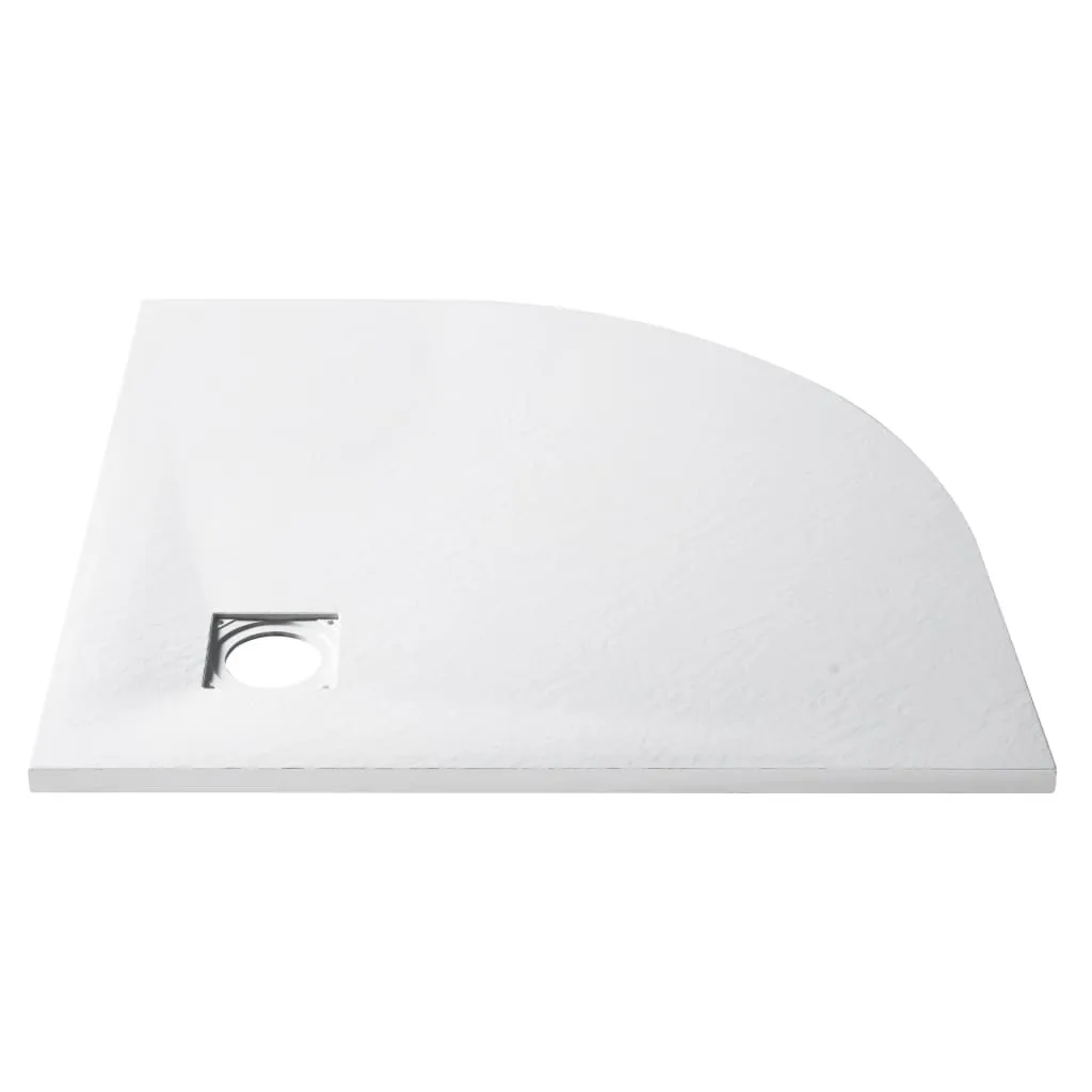 Receveur de douche carré 90x90 cm en SMC blanc - Bac de douche extra-plat