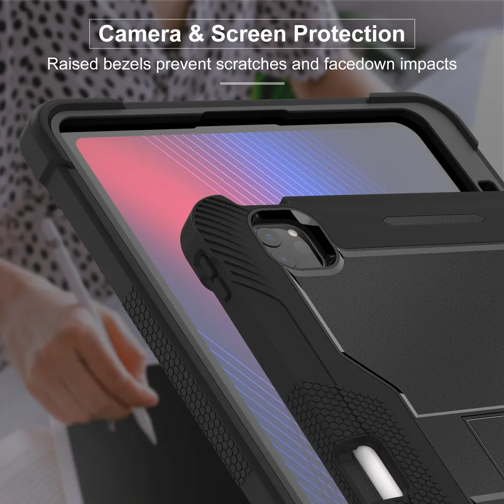 Coque de Protection iPad Pro 13 M4 2024 Renforcée avec Support Intégré