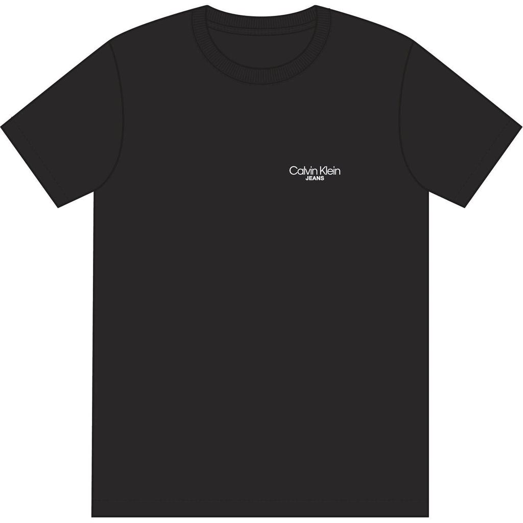 Calvin Klein - T-Shirt für Herren, Logo, Regulär GT19162 (XS) (Schwarz)