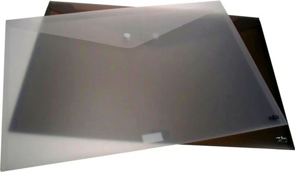 FSY Sichttasche A3 mit Druckknopf, schwarz, 1 Stück