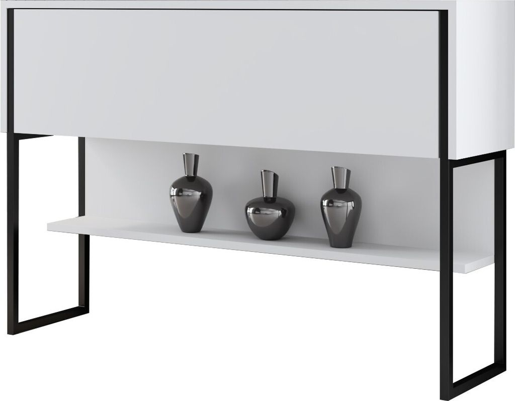 Skye Decor, Luxe - Nero, Bianco, Cassettiere, Nero, 120 x Immagine del prodotto 