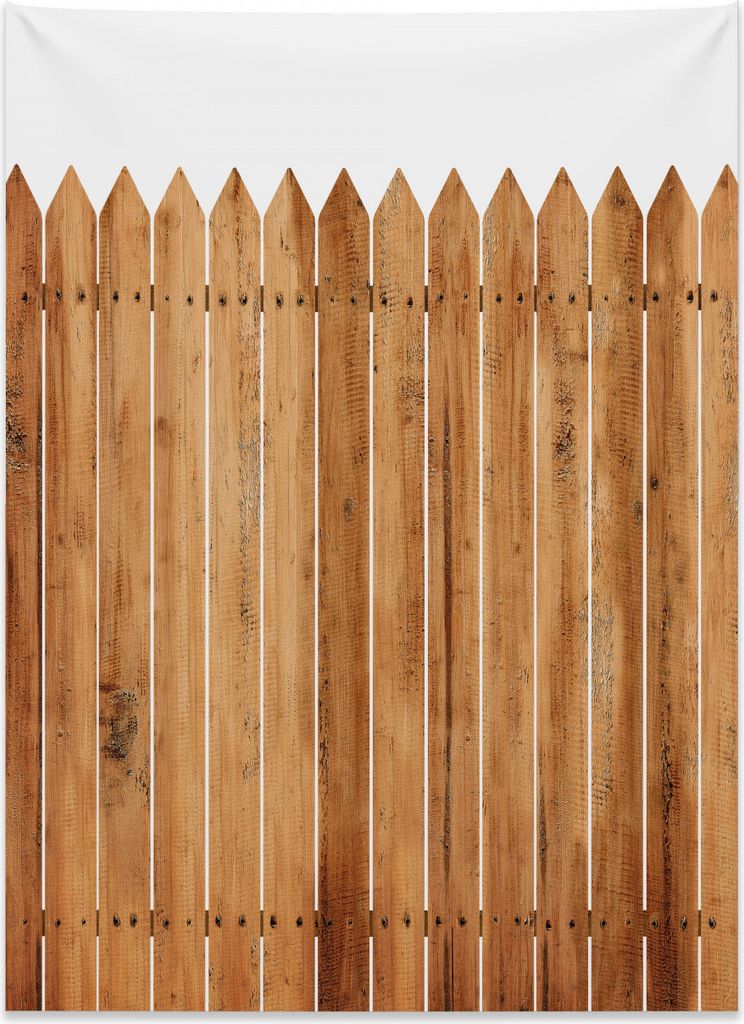 Abakuhaus Geometrisch Wandteppich, Holz Dreieck Streifen aus Weiches Mikrofaser Stoff Kein Verblassen Klare Farben Waschbar, 110 x 150 cm, Weiß Braun