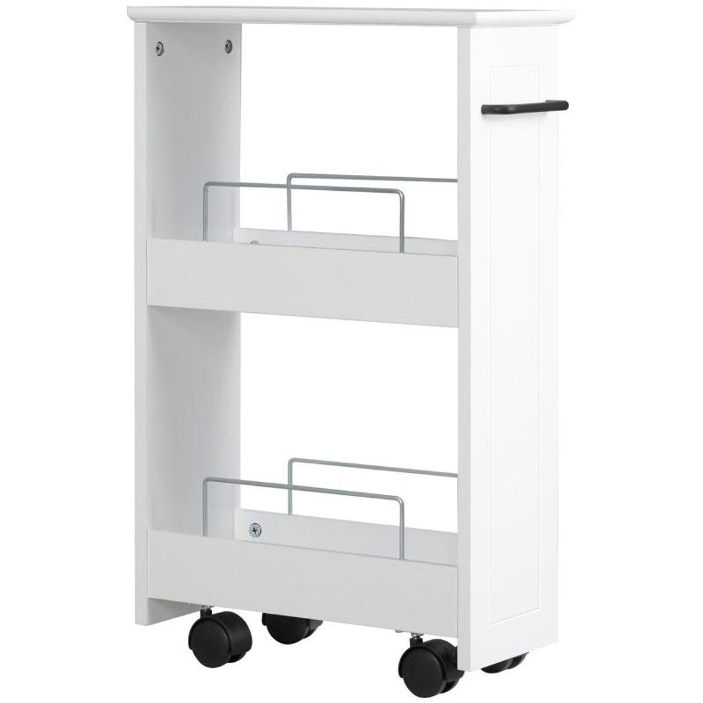 Servierwagen – Dreistöckiger Küchenwagen – Multifunktionaler Aufbewahrungswagen – Rollregal – Badezimmerwagen – 42.5 x 20.3 x 66.7 cm ...
