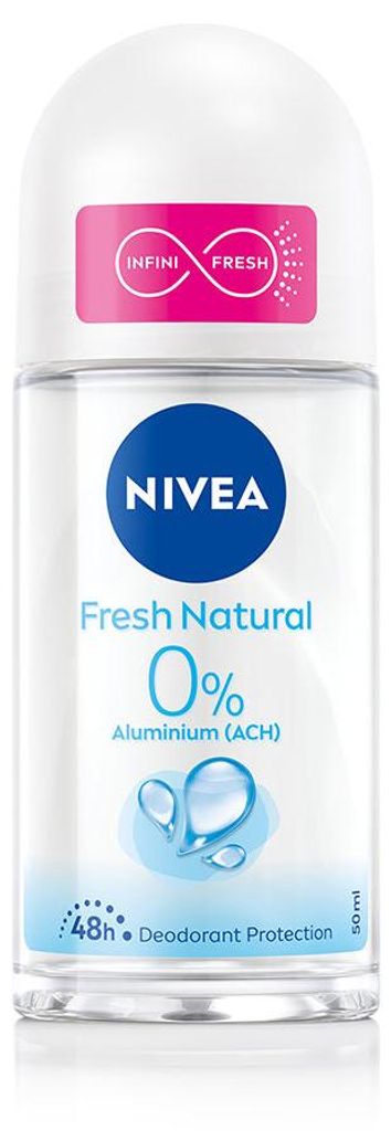 Nivea Fresh Natural 0% Roll On Deodorant 50ml