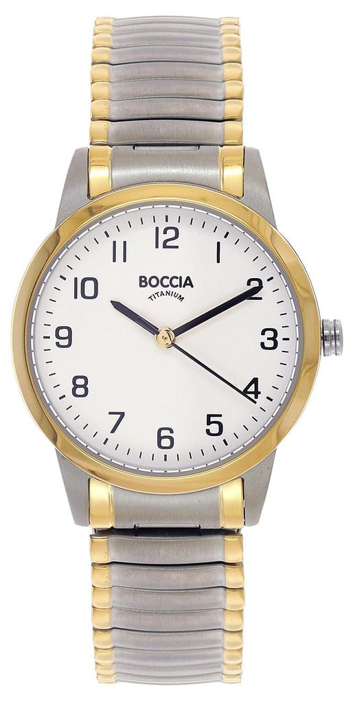 Boccia 3328-04 Damen-Armbanduhr Titan mit Zugband Bicolor Produktbild 