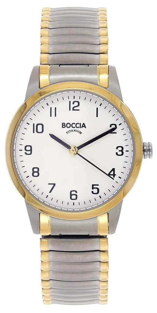 Montre Boccia 3328-04 élégante pour le travail et soirées en titane