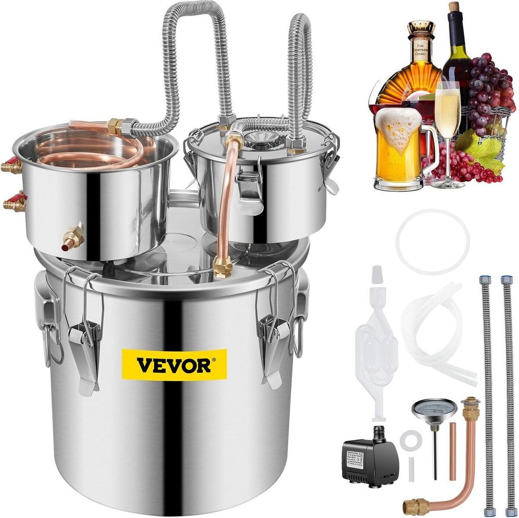 8.5Gal Home Use Moonshine Still Brewing Stainless Steel Produktbild 